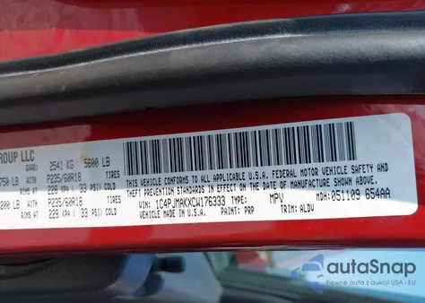 2012 Jeep Liberty Sport from USA, damaged, VIN 1C4PJMAKXCW176333